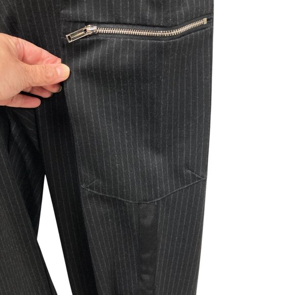 Industry Republic‎ Clothing Men's Sz Large Black Pinstripe Pants, Drawstring NEW - Picture 4 of 14